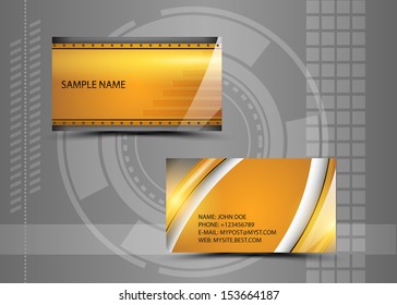 Vector abstract creative business cards (set template) 