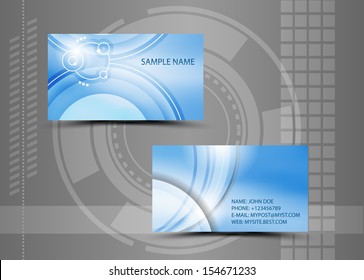 Vector abstract creative business cards (set template) 