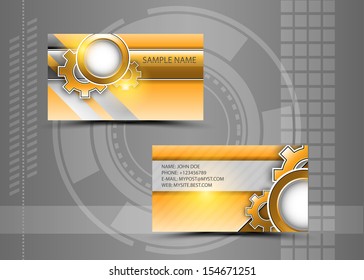 Vector abstract creative business cards (set template) 