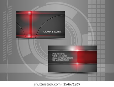 Vector abstract creative business cards (set template) 