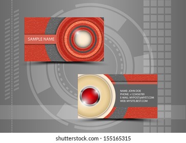 Vector abstract creative business cards (set template) 