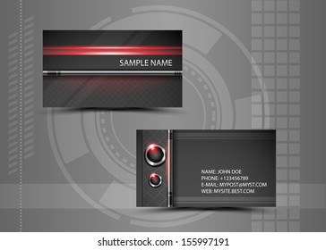 Vector abstract creative business cards (set template) 