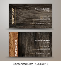 Vector abstract creative business cards (set template)