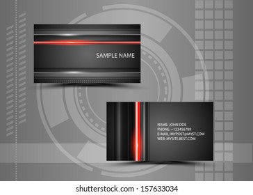 Vector abstract creative business cards (set template) 