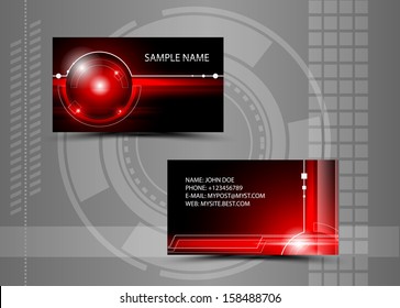 Vector abstract creative business cards (set template) 