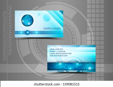 Vector abstract creative business cards (set template) 