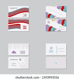 Vector abstract creative business cards