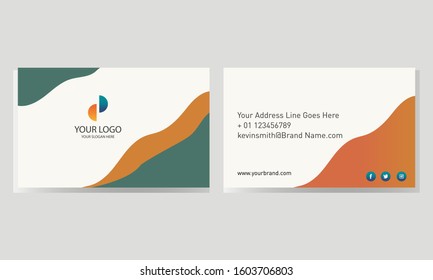 Vector abstract creative business cards