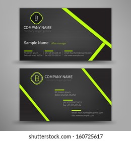 Vector abstract creative business cards (set template) 