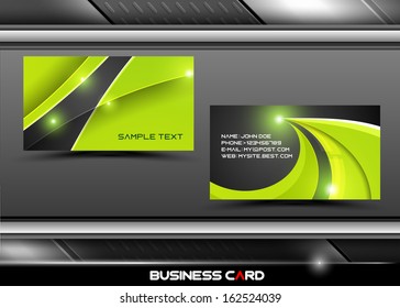 Vector abstract creative business cards (set template) 