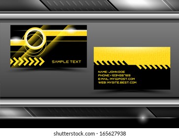 Vector abstract creative business cards (set template) 