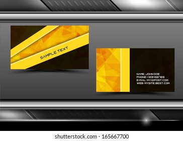 Vector abstract creative business cards (set template) 