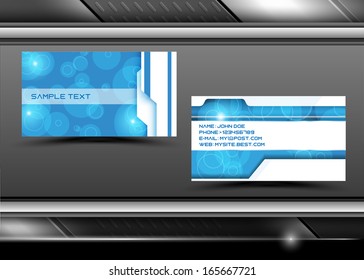 Vector abstract creative business cards (set template) 