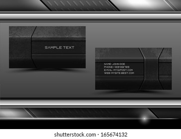 Vector abstract creative business cards (set template) 