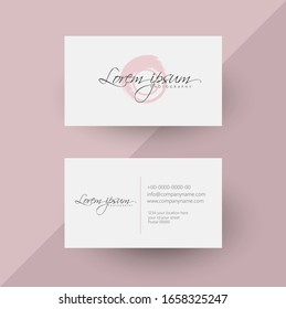 Vector abstract creative business cards, visiting card (set template)