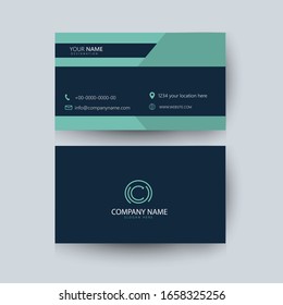 Tarjetas de visita creativas abstractas vectoriales, tarjeta de visita (plantilla definida)