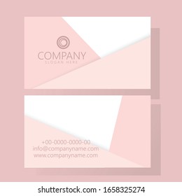 Vector abstract creative business cards, visiting card (set template)