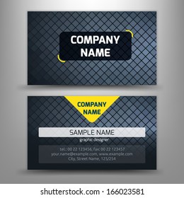 Vector abstract creative business cards (set template)