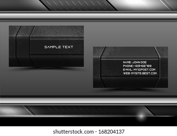 Vector abstract creative business cards (set template) 