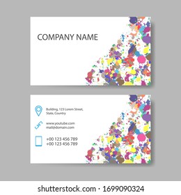 Vector abstract creative business cards