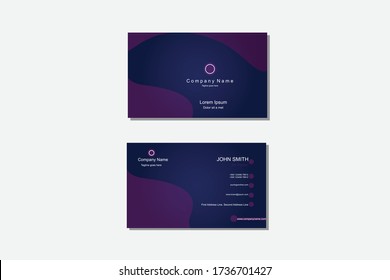 Tarjetas de visita creativas abstractas de vectores.
