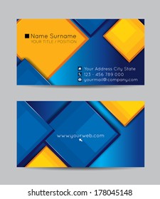 Vector abstract creative business cards