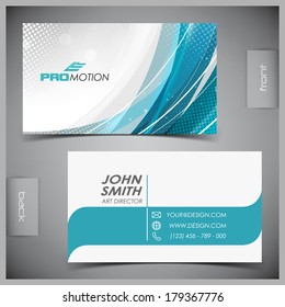 Vector abstract creative business cards (set template)