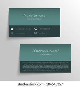 Vector abstract creative business cards (set template)
