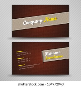 Vector abstract creative business cards (set template) 