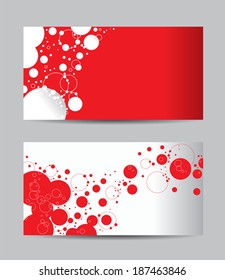 Vector abstract creative business cards