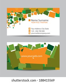 Vector abstract creative business cards
