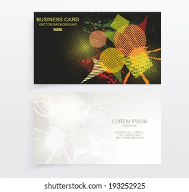 Vector abstract creative business cards