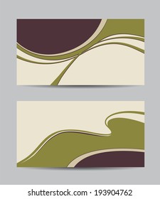 Vector abstract creative business cards