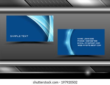 Vector abstract creative business cards (set template) 