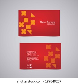 Vector abstract creative business cards (set template)