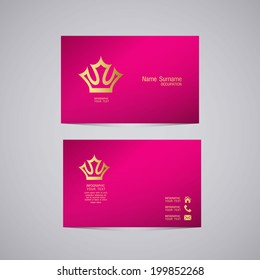 Vector abstract creative business cards (set template)