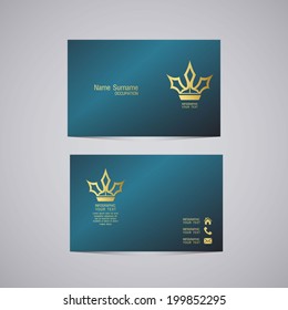 Vector abstract creative business cards (set template)