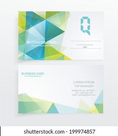 Vector abstract creative business cards