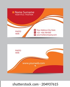 Vector abstract creative business cards