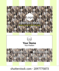 Abstraktes Design von abstrakten kreativen Visitenkarten. Verwendung zu Marketingzwecken.