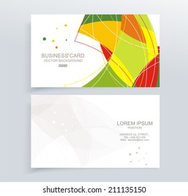 Vector abstract creative business cards