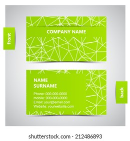 Vector abstract creative business cards