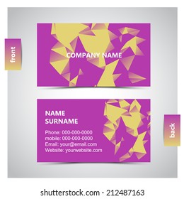 Vector abstract creative business cards
