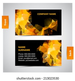 Vector abstract creative business cards