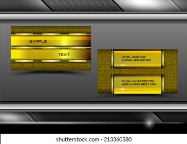 Vector abstract creative business cards (set template) 