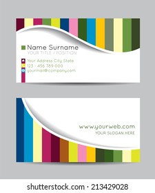 Vector abstract creative business cards