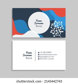 Vector abstract creative business cards (set template)