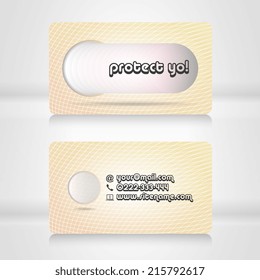 Vector abstract creative business cards. Set template