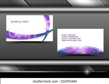 Vector abstract creative business cards (set template) 