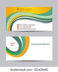 Vector abstract creative business cards